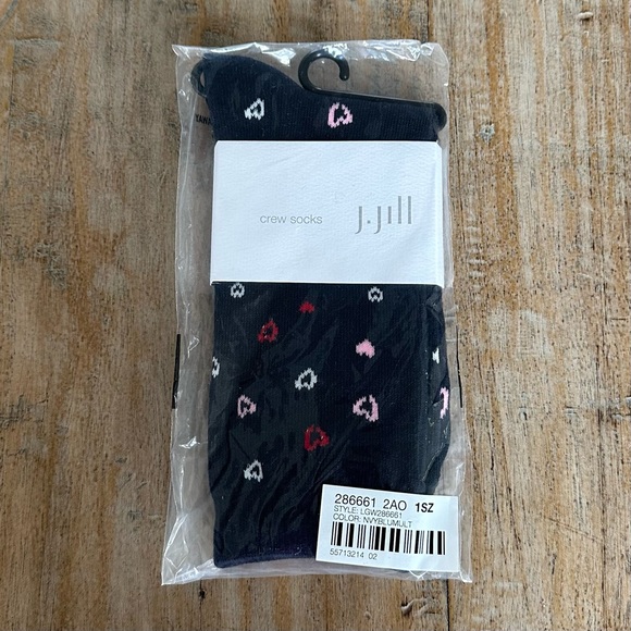 J. JILL MORE LOVE HEART SOCKS - Picture 2 of 4